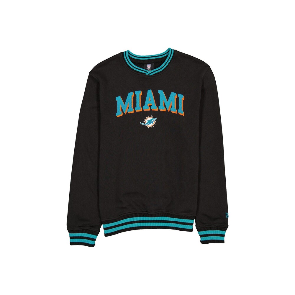 New Era Miami Dolphins Sport Night Black Crewneck - Size L